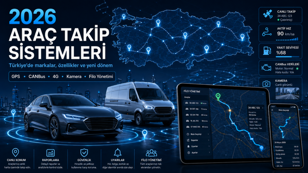 Araç Takip Sistemi 2026: Türkiye’de Satılan Markalar, Modeller ve Özellikleri