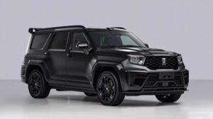 GWM Tank 700 LWB siyah dış tasarım detaylı Hi4-Z versiyonu önden görünüm