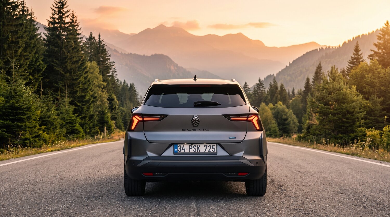 Renault Scenic E-Tech arkadan görünüm