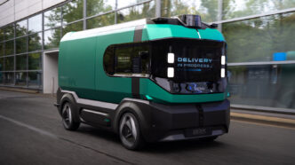 Stellantis Box-on-Wheels konsepti şehir içinde otonom teslimat yaparken