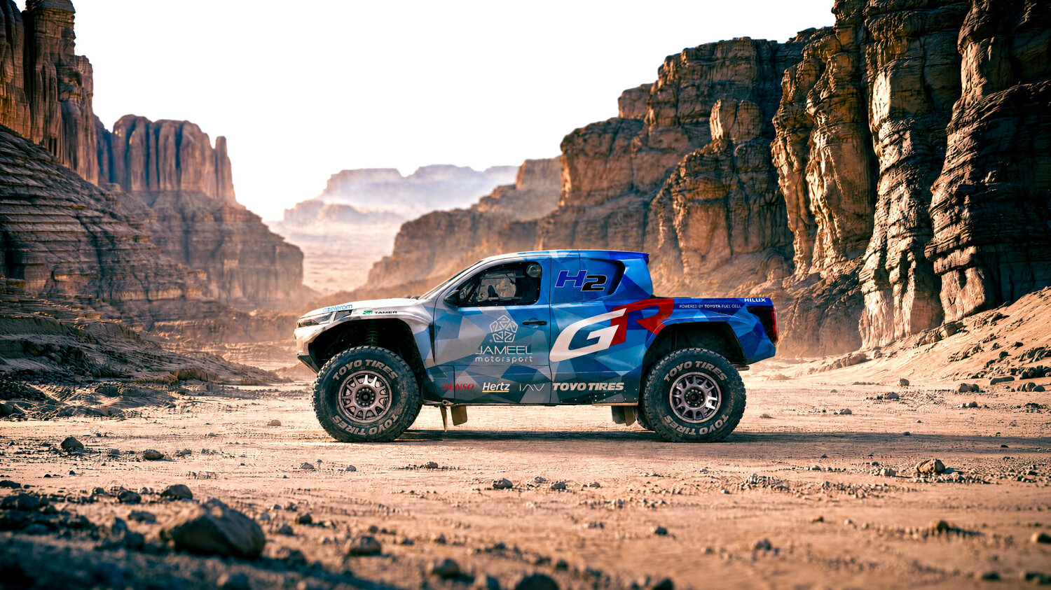 Toyota DKR GR FC Hilux'un hidrojen yakıt hücresi sistemi