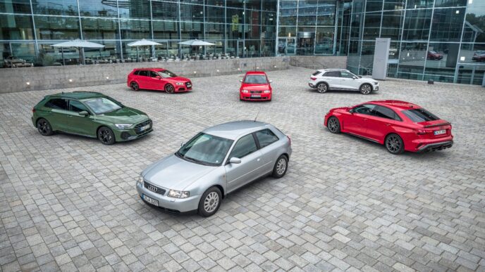 Audi A3 nesilleri bir arada