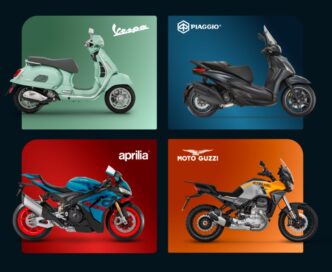 Piaggio Grubu markaları Vespa Piaggio Aprilia Moto Guzzi