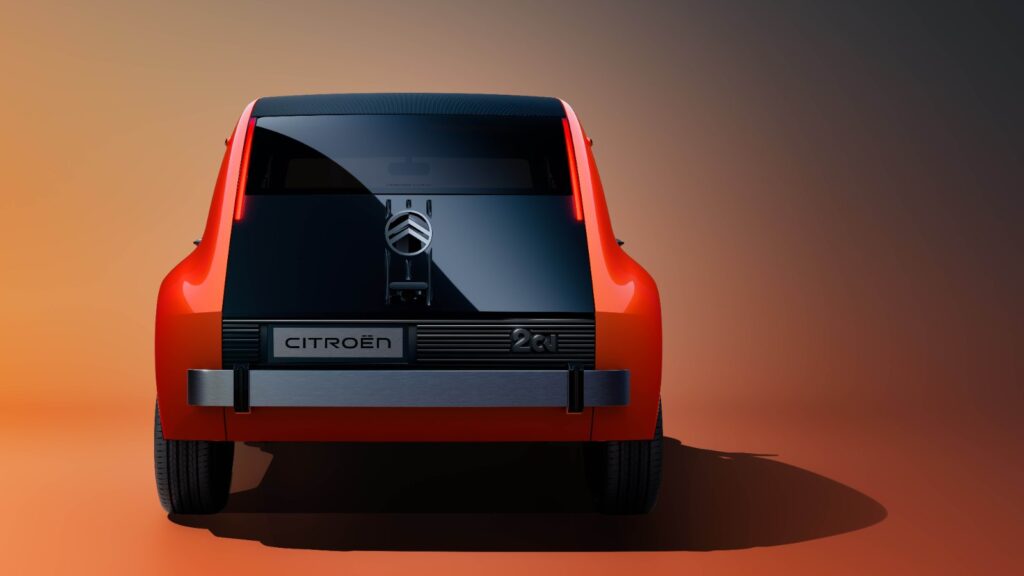 Elektrikli Citroën 2 CV Concept arka tasarım