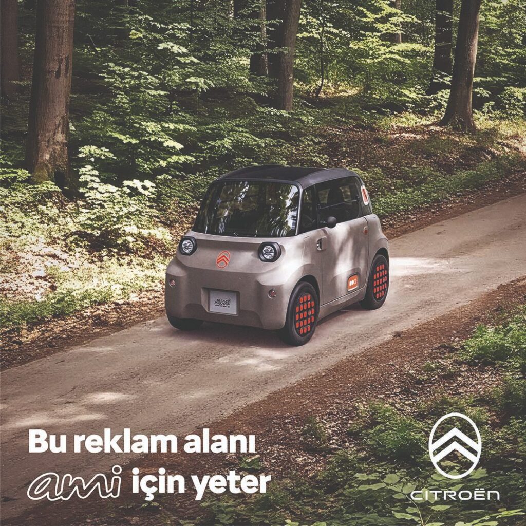 Citroën Ami Bu reklam alanı Ami için yeter görseli