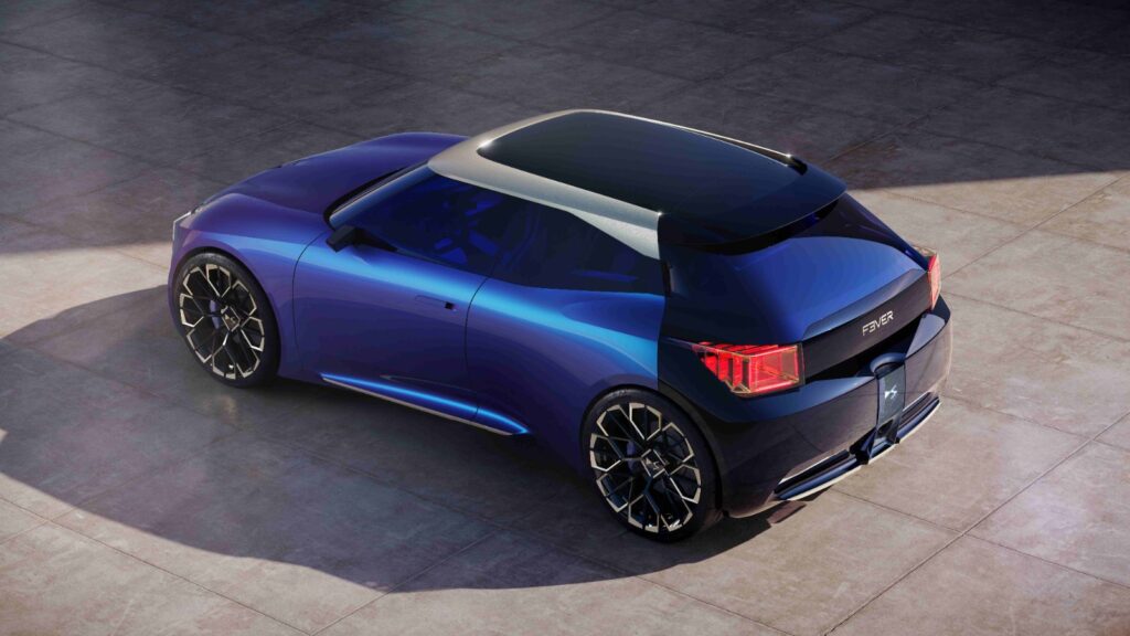 DS F3VER Concept arkadan üstten görünüm