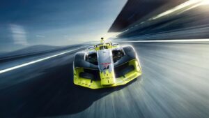 Opel GSE 27FE Formula E yarış otomobili pistte