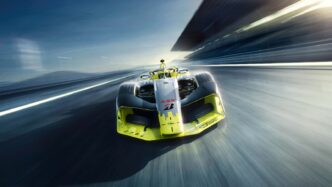 Opel GSE 27FE Formula E yarış otomobili pistte