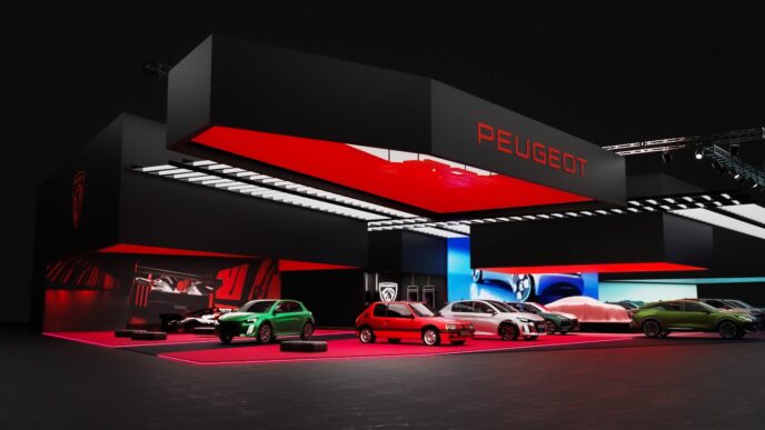 Peugeot yeni stant konsepti Paris Otomobil Fuarı 2026